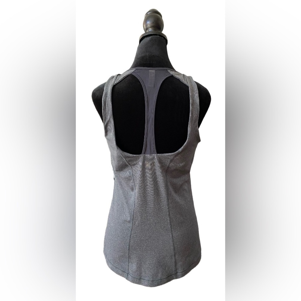 Under Armour: Gray Muscle T Top with Built in Bra with Padding